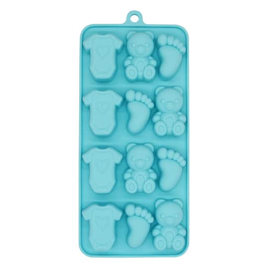 6 Pack: Bear, Onesie &#x26; Feet Silicone Candy Mold by Celebrate It&#x2122;